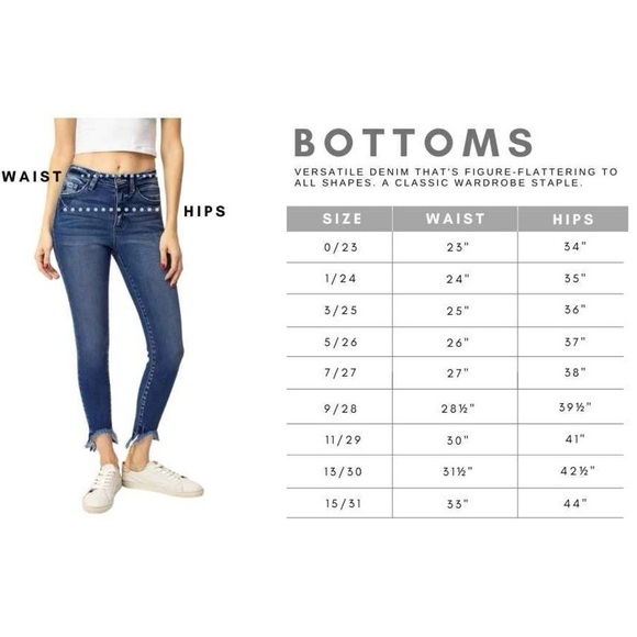 KanCan Jeans Womens 31 Black High Rise Ankle Skinny Distressed Raw Hem Dark Wash - Picture 12 of 12